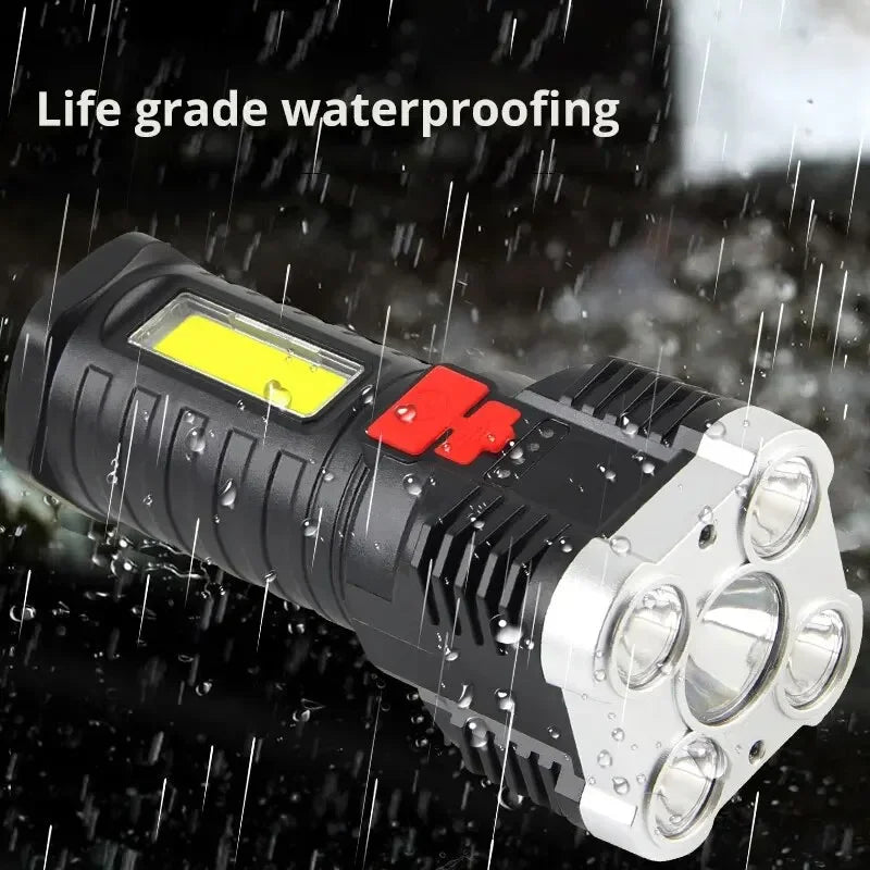 5 LED High Power Flashlight – Bright & Durable Torch