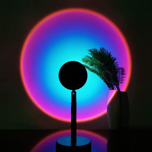 16 Colors Sunset Projection Lamp – Rainbow Atmosphere Light
