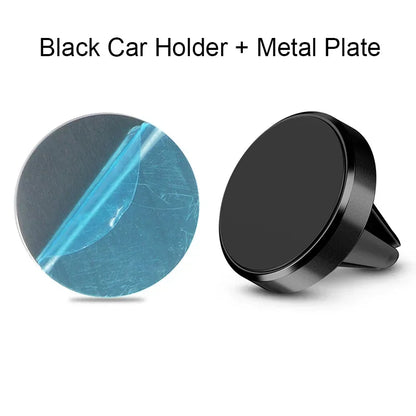 Magnetic Round Phone Holder Magnet Sticker for Car Interior Accessories GPS Air Vent Mount Mobile Stand