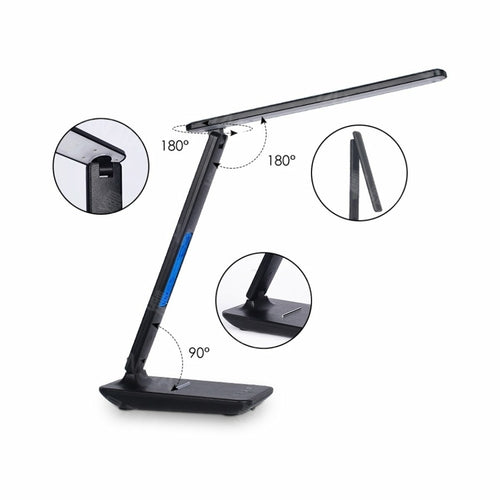 Lamp Plus 3-in-1 LED Lamp with Wireless Charger, Clock & Temperature