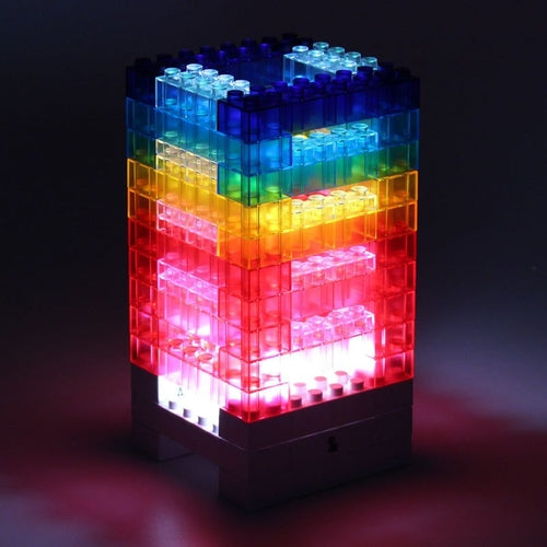 DIY Rainbow Blocks Lamp – Creative LED Night Light