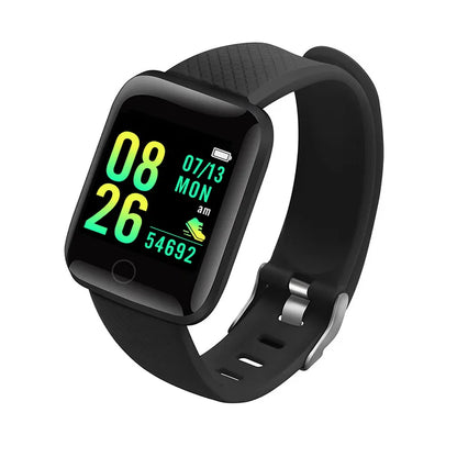 Smartwatch for Men & Women – Fitness Tracker & Notifications 116Plus Black