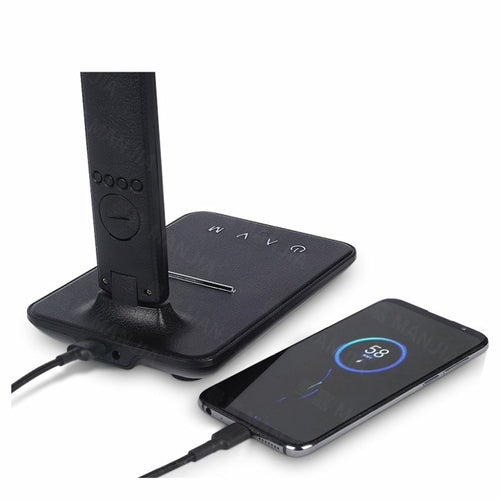 Lamp Plus 3-in-1 LED Lamp with Wireless Charger, Clock & Temperature