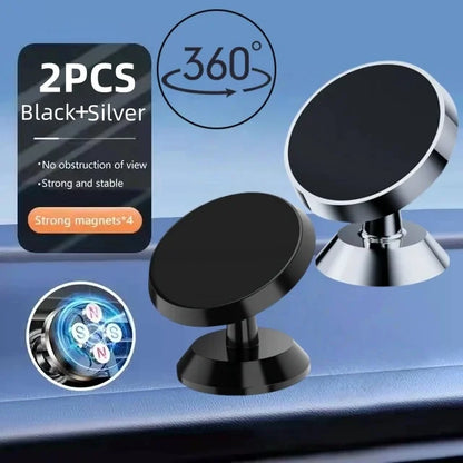 Magnetic Round Phone Holder Magnet Sticker for Car Interior Accessories GPS Air Vent Mount Mobile Stand