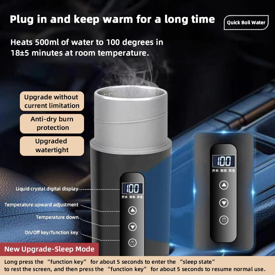 Portable Car Heating Cup