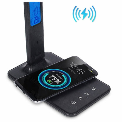 Lamp Plus 3-in-1 LED Lamp with Wireless Charger, Clock & Temperature