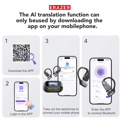 Erazer XP6 Wireless Headset – Powerful Sound & AI Translator