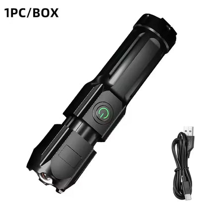 Ultra Bright Torch Built-in Battery Flash Light Emergency Spotlights 5km 1500W Most Powerful Led Flashlights Tactical