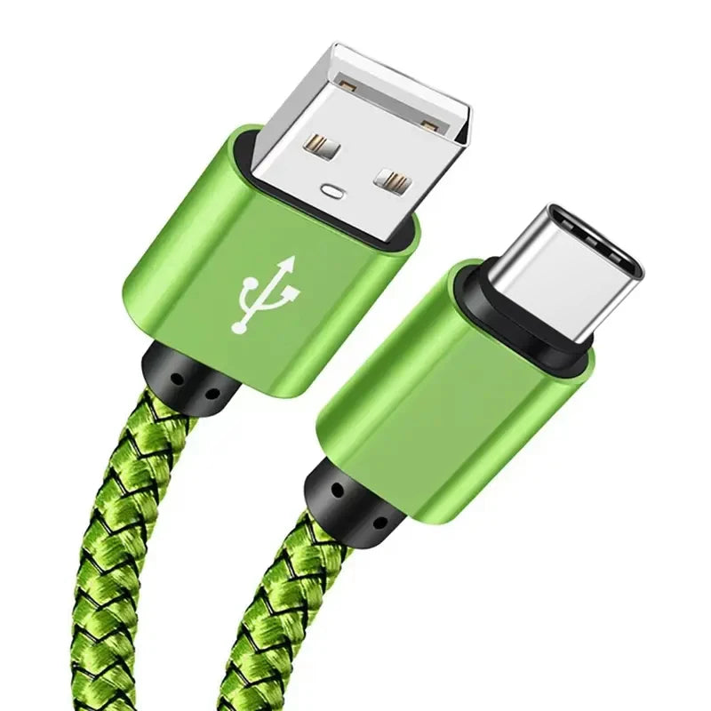 USB Fast Charging Cable 1m 1pcs Green