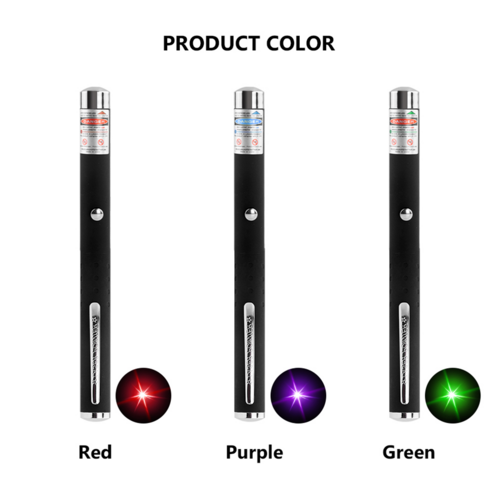 3-Pack Laser Pointer Set – Red, Green & Violet