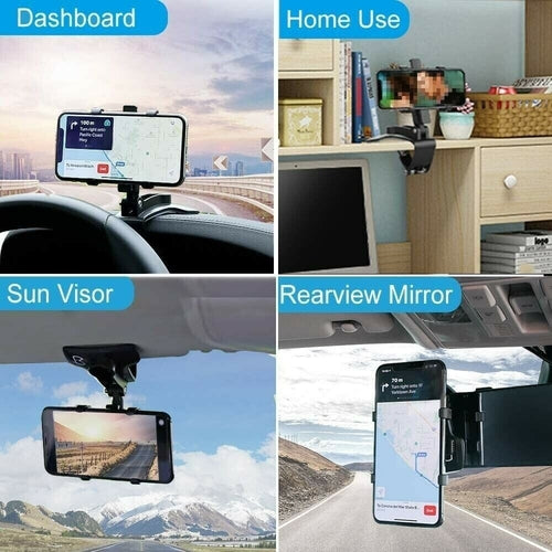 Universal Car Phone Holder – 360° Flexible & Secure Mount