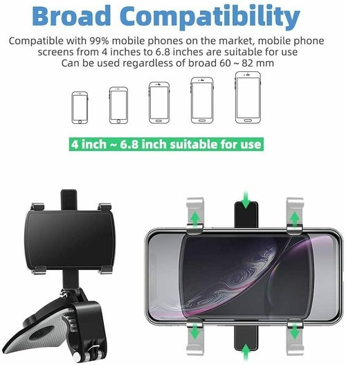 Universal Car Phone Holder – 360° Flexible & Secure Mount
