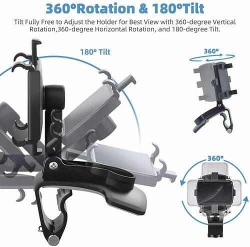Universal Car Phone Holder – 360° Flexible & Secure Mount
