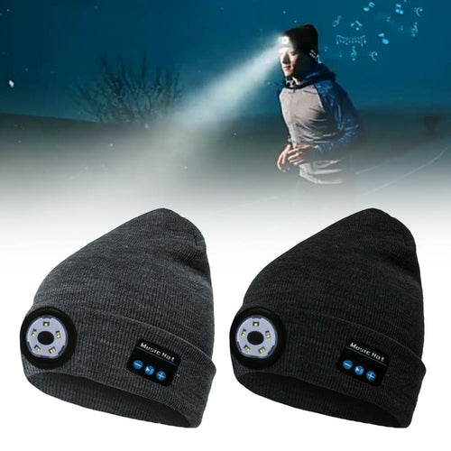 Wireless Bluetooth LED Hat with Built-in Speaker