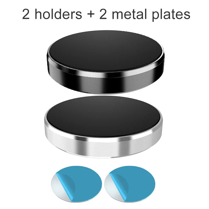 Magnetic Round Phone Holder Magnet Sticker for Car Interior Accessories GPS Air Vent Mount Mobile Stand