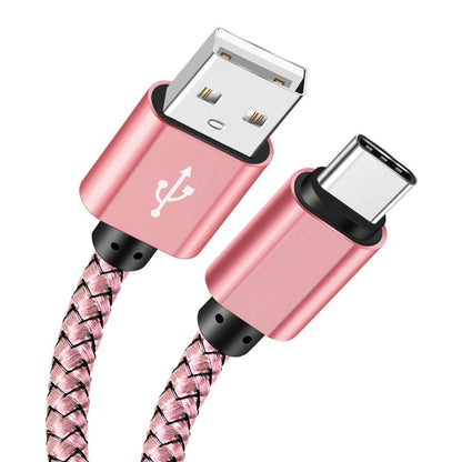 USB Fast Charging Cable 2m 1pcs Pink