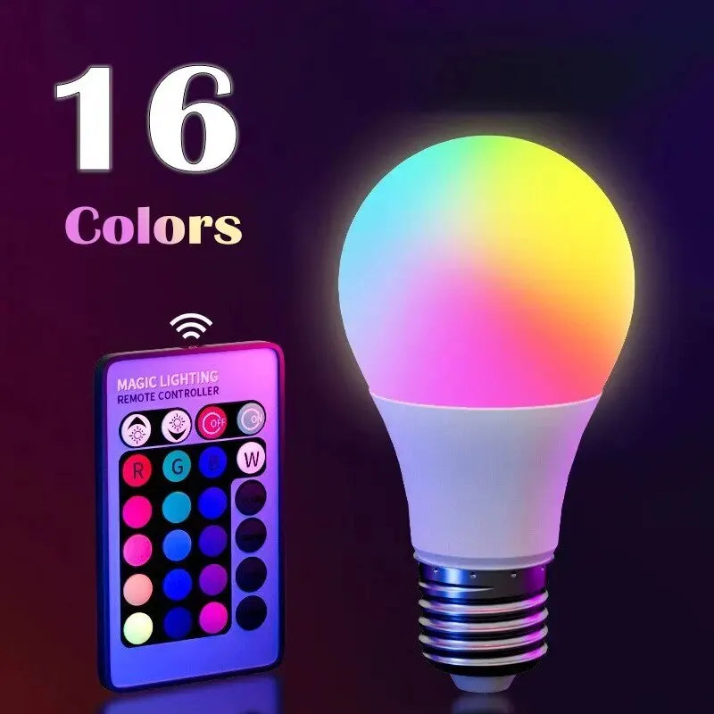 RGB LED Bulb – Color Changing & Dimmable Smart Light 1pc