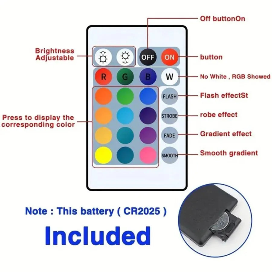 Bluetooth LED Strip Lights – RGB Color Changing 1M–5M