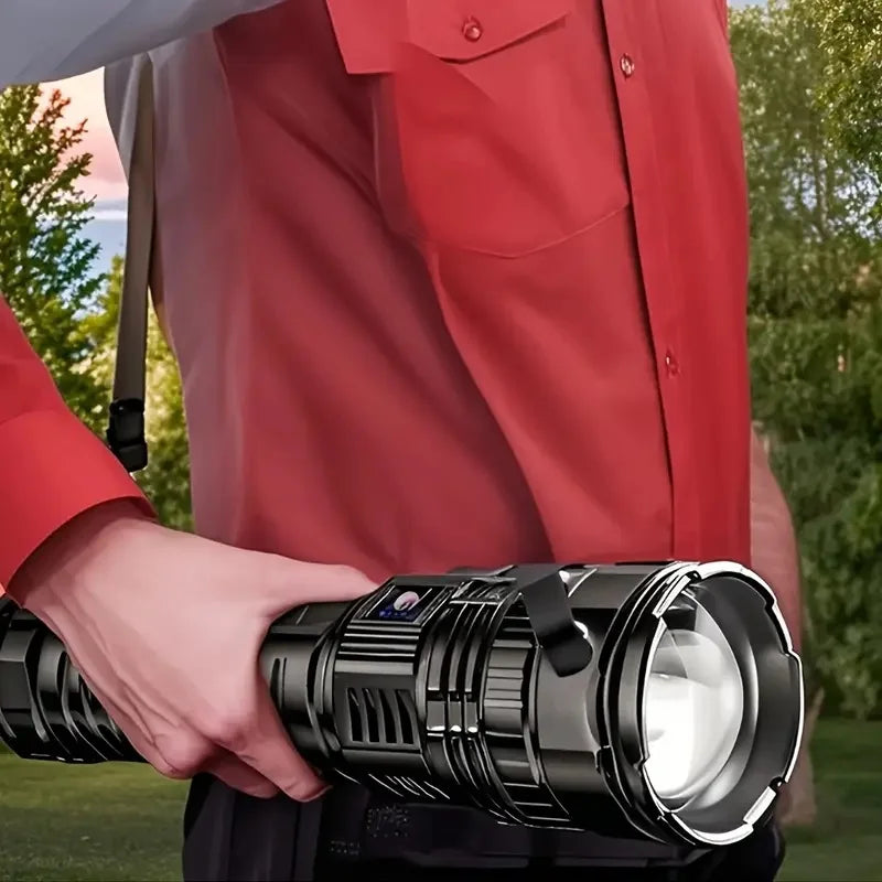 Ultra Bright Torch Built-in Battery Flash Light Emergency Spotlights 5km 1500W Most Powerful Led Flashlights Tactical