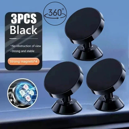 Magnetic Round Phone Holder Magnet Sticker for Car Interior Accessories GPS Air Vent Mount Mobile Stand