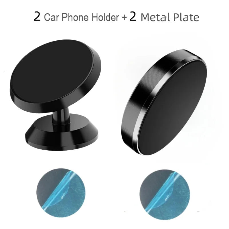 Magnetic Round Phone Holder Magnet Sticker for Car Interior Accessories GPS Air Vent Mount Mobile Stand