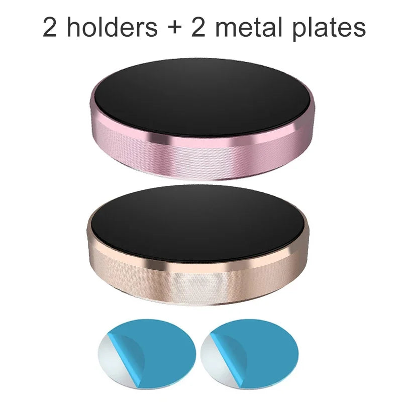 Magnetic Round Phone Holder Magnet Sticker for Car Interior Accessories GPS Air Vent Mount Mobile Stand