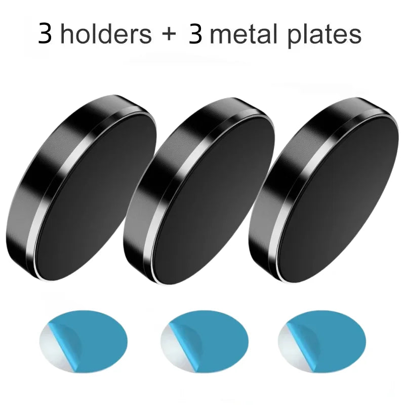 Magnetic Round Phone Holder Magnet Sticker for Car Interior Accessories GPS Air Vent Mount Mobile Stand