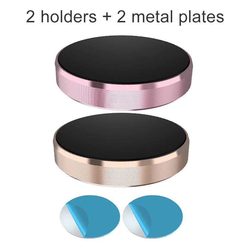 Magnetic Round Phone Holder Magnet Sticker for Car Interior Accessories GPS Air Vent Mount Mobile Stand