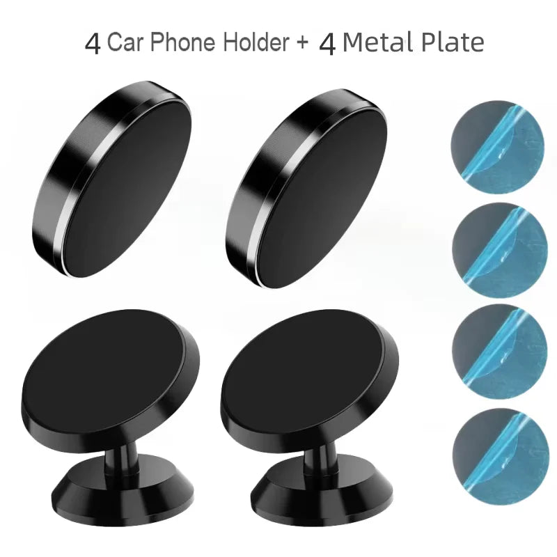 Magnetic Round Phone Holder Magnet Sticker for Car Interior Accessories GPS Air Vent Mount Mobile Stand
