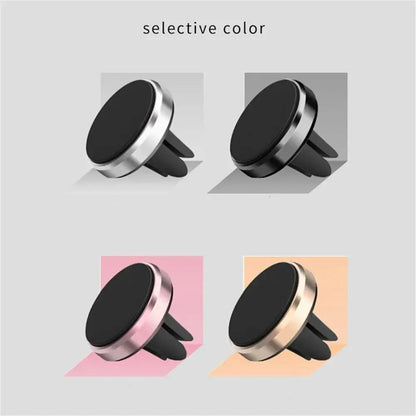 Magnetic Round Phone Holder Magnet Sticker for Car Interior Accessories GPS Air Vent Mount Mobile Stand