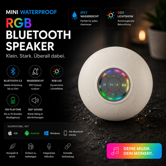 Mini Waterproof RGB Bluetooth Speaker