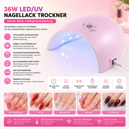 Automatic Sensing 36W LED Nail Polish Dryer Lamp