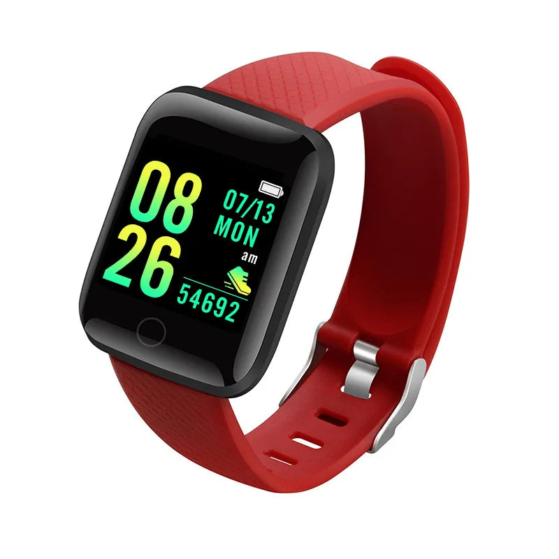 Smartwatch for Men & Women – Fitness Tracker & Notifications 116Plus Red