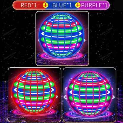 Flying ball, automatic spinning ball, LED dazzling lights, floating magic, fan, UFO flying machine, toy gift, game, sports ball