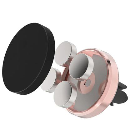 Magnetic Round Phone Holder Magnet Sticker for Car Interior Accessories GPS Air Vent Mount Mobile Stand