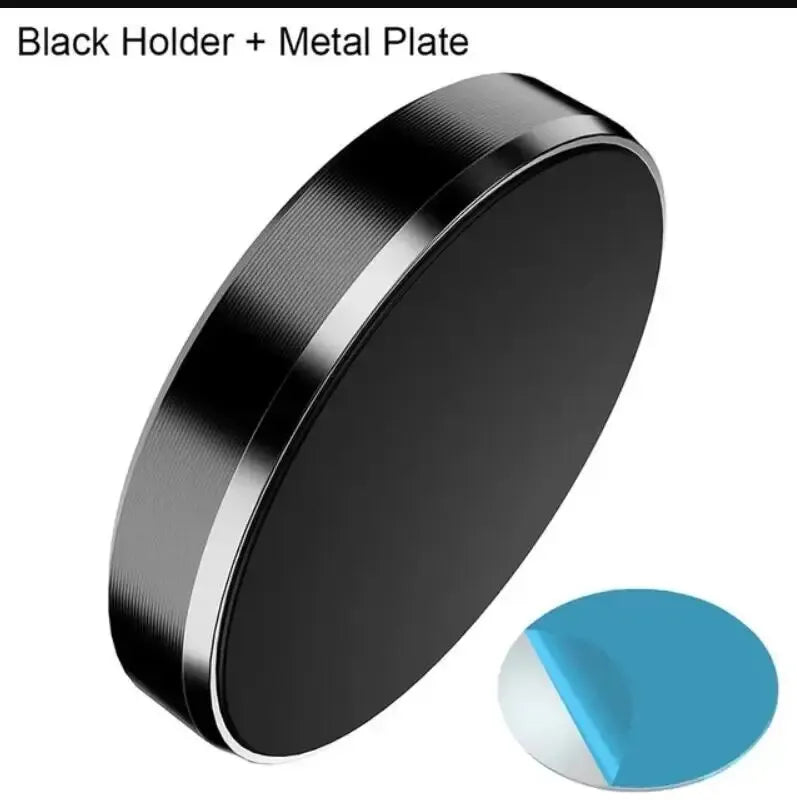 Magnetic Round Phone Holder Magnet Sticker for Car Interior Accessories GPS Air Vent Mount Mobile Stand Black