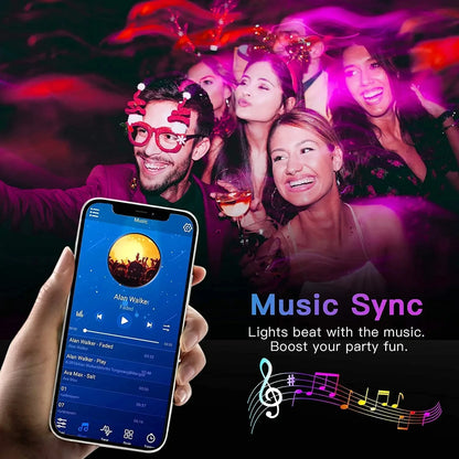 Bluetooth LED Strip Lights – RGB Color Changing 1M–5M