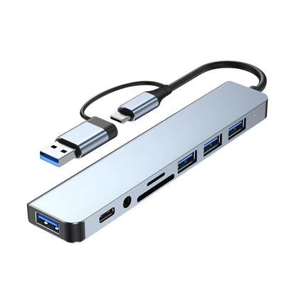 8-in-1 USB-C Hub – HDMI, USB-A, SD Card & More