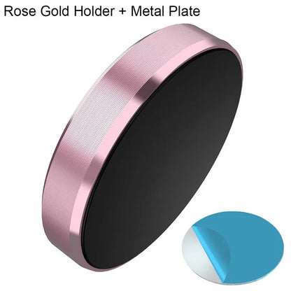 Magnetic Round Phone Holder Magnet Sticker for Car Interior Accessories GPS Air Vent Mount Mobile Stand