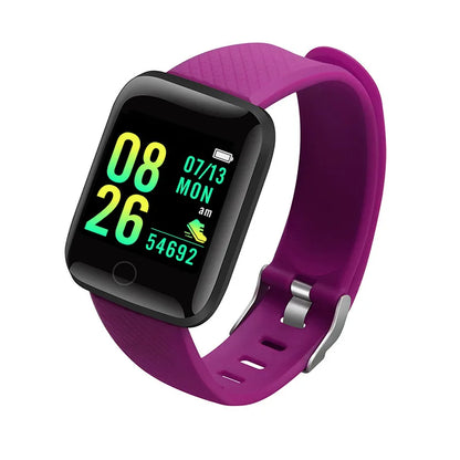 Smartwatch for Men & Women – Fitness Tracker & Notifications 116Plus Purple