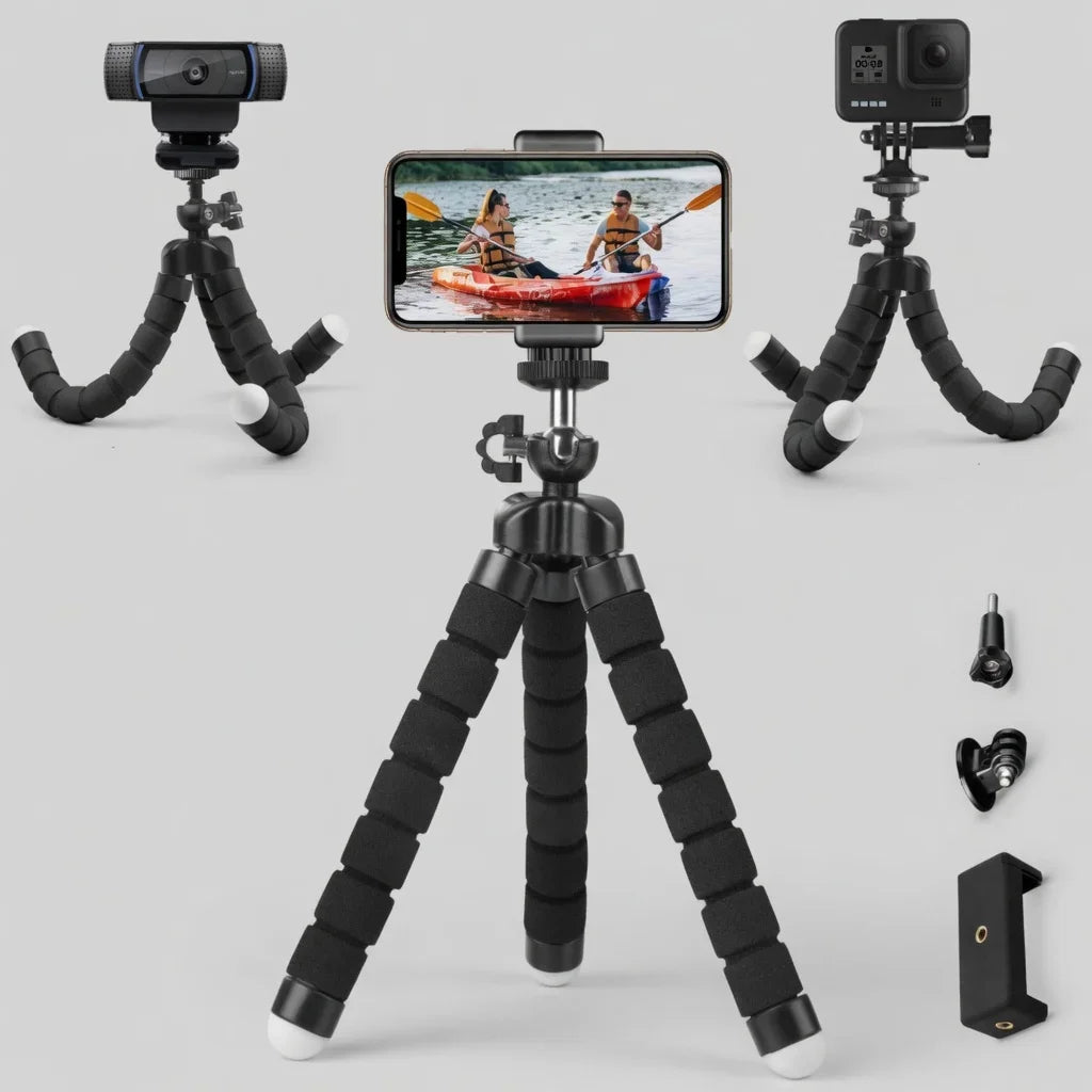 Mini Universal Photography Octopus Tripod Monopod Phone Mini Camera Phone Webcam Holder Clip Smartphone Monopod Tripe Stand