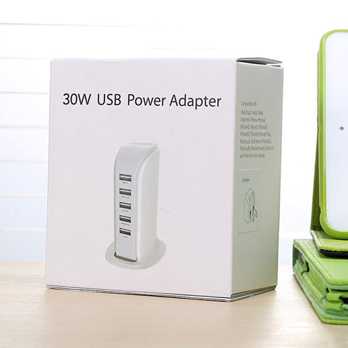 5 Port High Speed USB Charger – Charge All Devices at Once