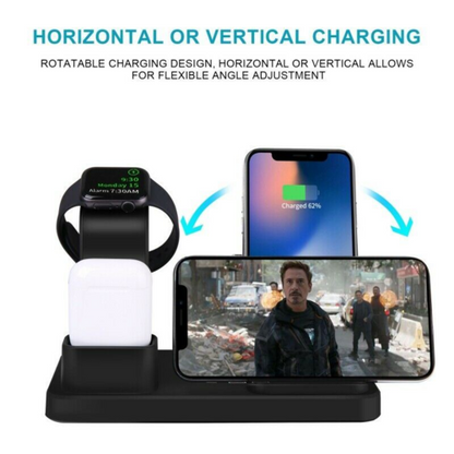 3-in-1 Fast Wireless Chargers Charging Pad