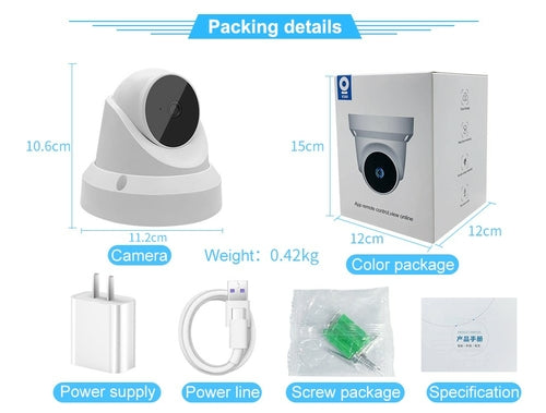 WiFi Baby Monitor Camera – 360° with Night Vision