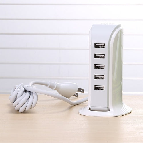 5 Port High Speed USB Charger – Charge All Devices at Once