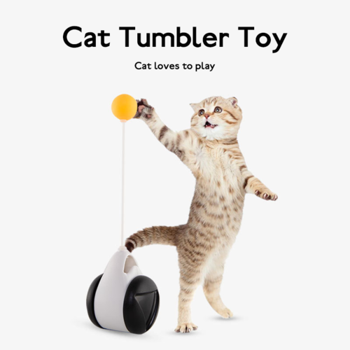 Interactive Balance Cat Toy – Wobble Ball for Active Cats