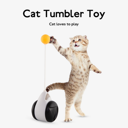 Interactive Balance Cat Toy – Wobble Ball for Active Cats