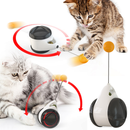 Interactive Balance Cat Toy – Wobble Ball for Active Cats