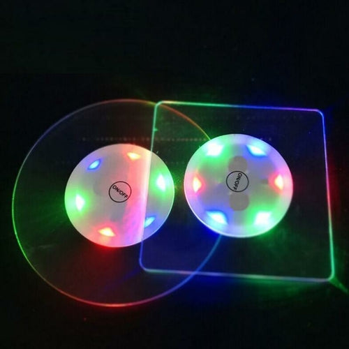 Acryl LED Untersetzer – Bring deine Drinks zum Leuchten