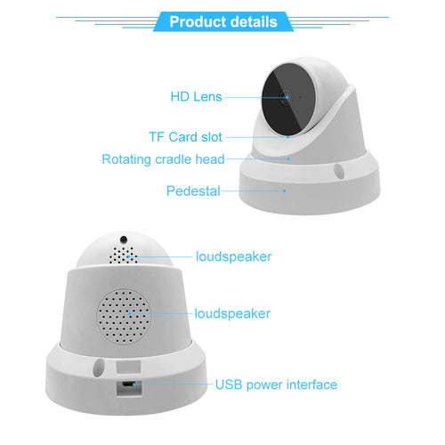 WiFi Baby Monitor Camera – 360° with Night Vision